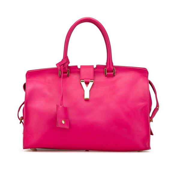 Saint Laurent Leather Pink Cabas Handbag - Picture 1 of 8